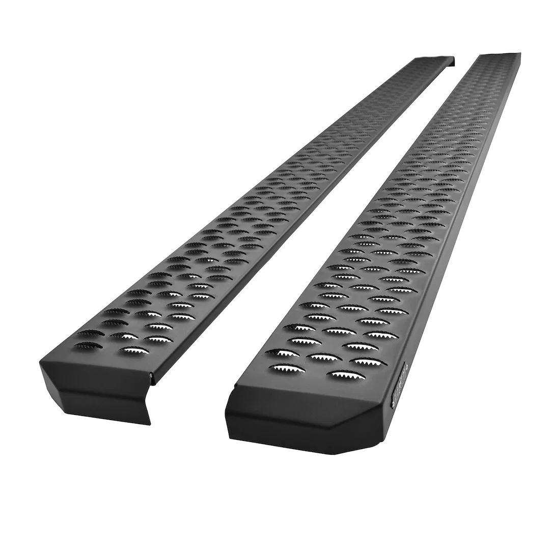 27-74745 – WESTIN Running Board, Textured Powder Coated Black Steel Unlighted Rocker Panel Mount Requires Mounting Br...